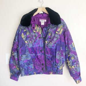 Obermeyer Vintage 80s 90s Ski Snow Jacket size 12